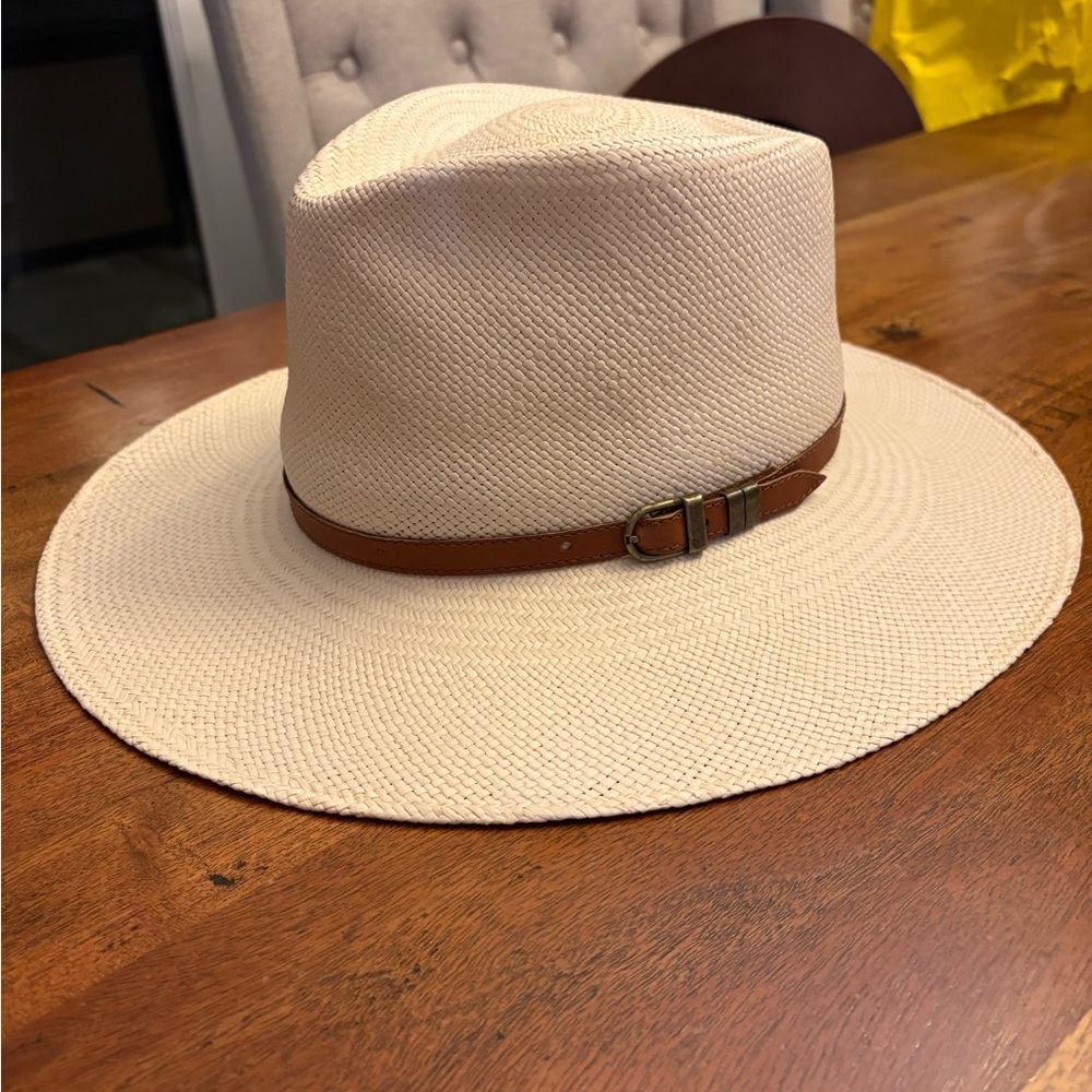 Bigalli Australian Excursion Panama Straw Fedora Hat